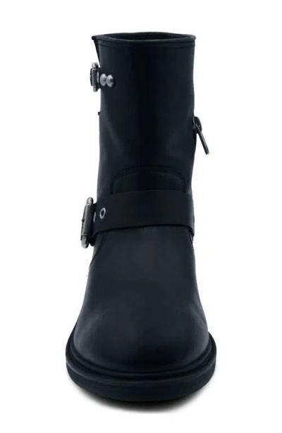Ash Flame Lily Leather Bootie In Black