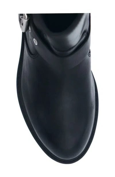 Ash Flame Lily Leather Bootie In Black