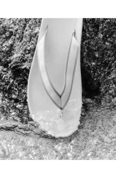 Mango Stripe Flip Flop In White
