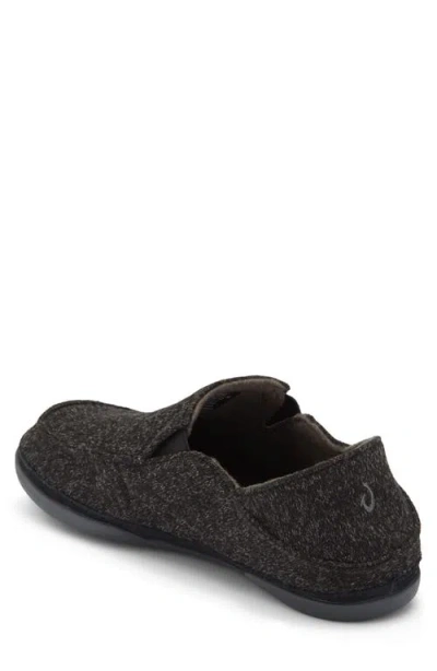 Olukai Moloa Hulu Ii Slip-on In Black/black