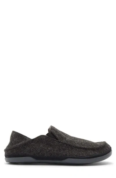 Olukai Moloa Hulu Ii Slip-on In Black/black