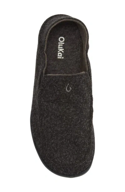 Olukai Moloa Hulu Ii Slip-on In Black/black