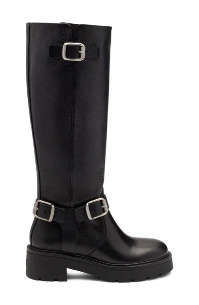 Stuart Weitzman Ren Knee High Boot In Black Leather