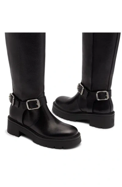 Stuart Weitzman Ren Knee High Boot In Black Leather