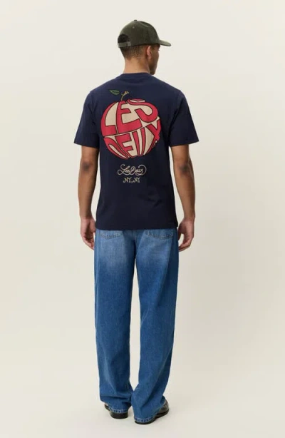Les Deux Orchard Graphic Tee In Blue