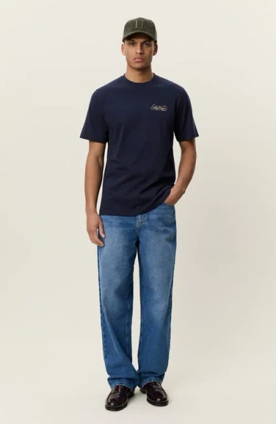 Les Deux Orchard Graphic Tee In Blue