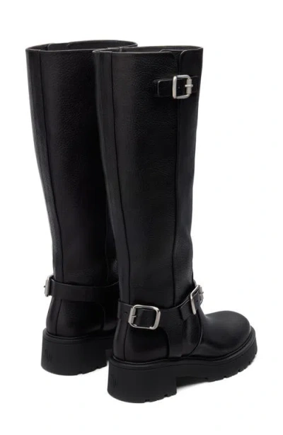 Stuart Weitzman Ren Moto Boot In Black