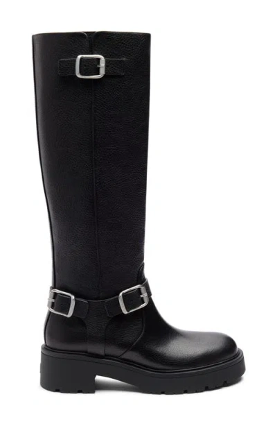 Stuart Weitzman Ren Moto Boot In Black
