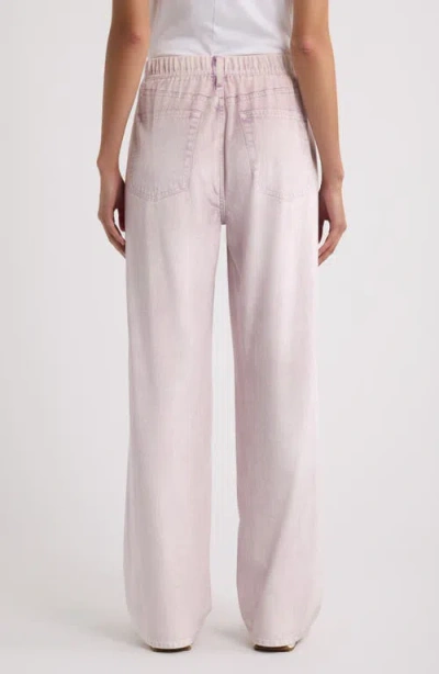 Rag & Bone Miramar Wide Leg Pull-on Jeans In Pink