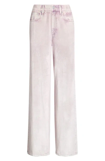 Rag & Bone Miramar Wide Leg Pull-on Jeans In Pink
