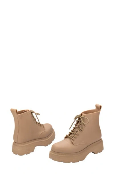 Melissa Coturno Soft Platform Boot In Matt Beige