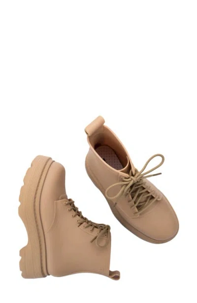 Melissa Coturno Soft Platform Boot In Matt Beige
