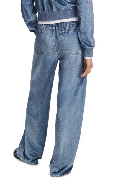 Rag & Bone Miramar Wide Leg Pull-on Jeans In Blue