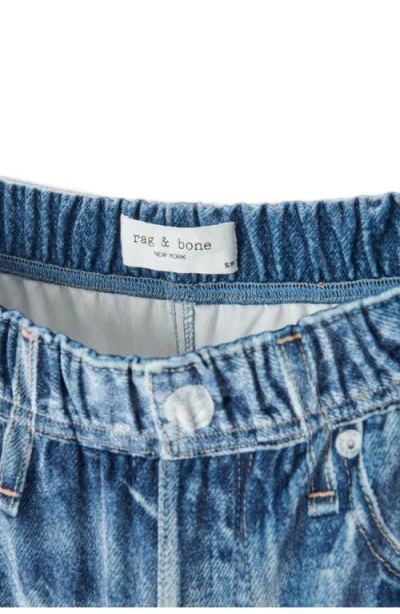 Rag & Bone Miramar Wide Leg Pull-on Jeans In Blue