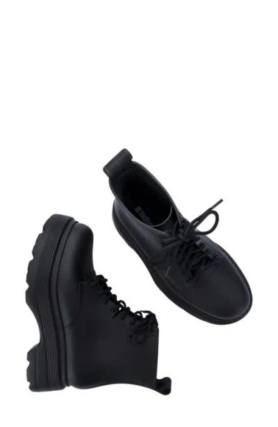 Melissa Coturno Soft Platform Boot In Matt Black