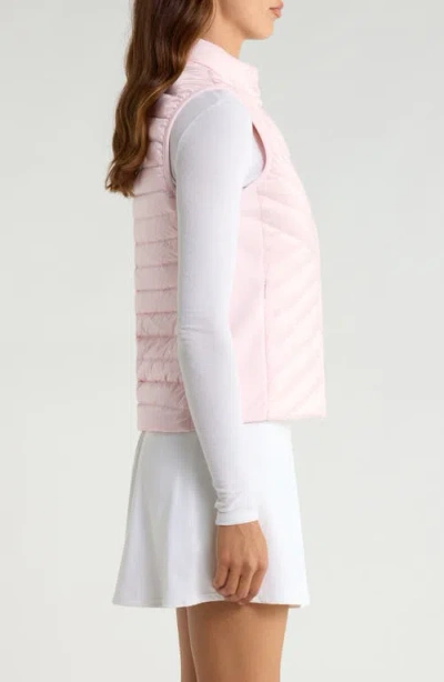 G/fore V Quilted Down Stretch Vest In Blush
