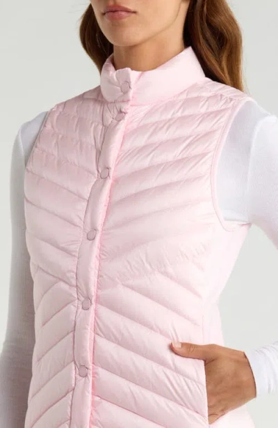 G/fore V Quilted Down Stretch Vest In Blush