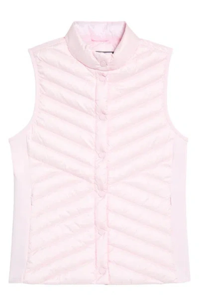 G/fore V Quilted Down Stretch Vest In Blush