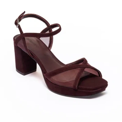Bernardo Footwear Celeste Platform Sandal In Chocolate Wine