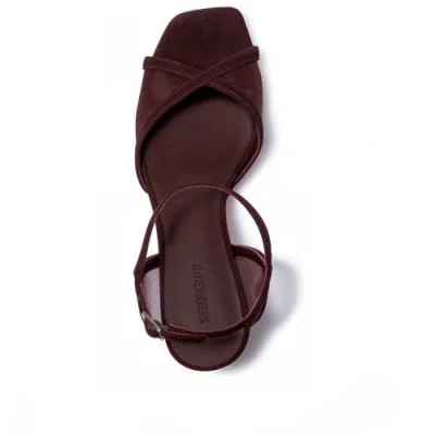 Bernardo Footwear Celeste Platform Sandal In Chocolate Wine
