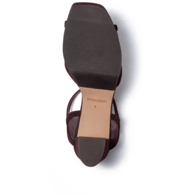 Bernardo Footwear Celeste Platform Sandal In Chocolate Wine