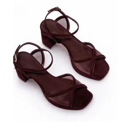 Bernardo Footwear Celeste Platform Sandal In Chocolate Wine