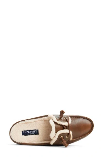Sperry Ao Leather Mule In Brown