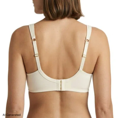 Lands' End Full Coverage Bra True Solutions Light Weight Microfiber Basics In White