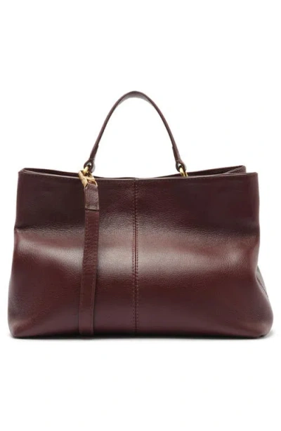 Arezzo Delphine Large Leather Shopper In Fresh Ruby
