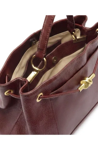 Arezzo Delphine Large Leather Shopper In Fresh Ruby