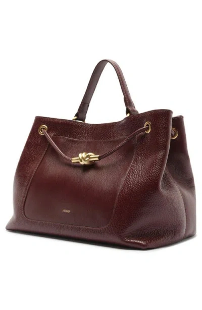 Arezzo Delphine Large Leather Shopper In Fresh Ruby