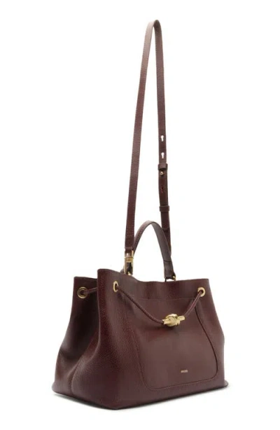Arezzo Delphine Large Leather Shopper In Fresh Ruby
