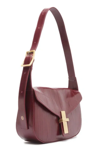 Arezzo Blair Small Leather Shoulder Bag In Fresh Ruby