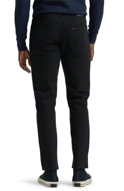 Lee David Regular Taper Jeans In Base Black