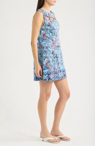 Lilly Pulitzer Paloma Shift Romper In Blue