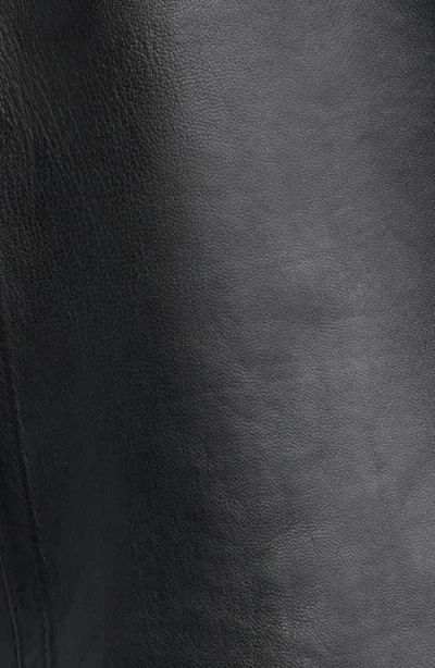 Mauritius Lefei Leather Jacket In Black/black