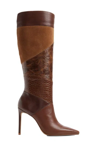 Aldo Marya Knee High Boot In Brown/multi