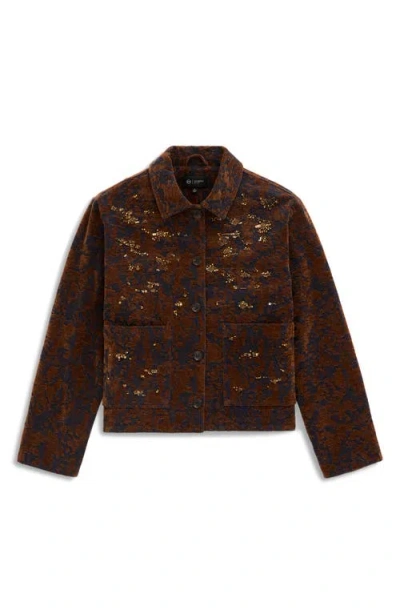 Ag Bailey Beaded Jacquard Jacket In Bronze Beat