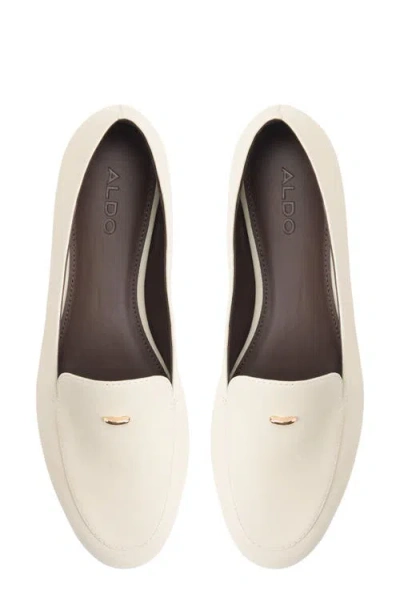 Aldo Daphia Leather Loafer In White