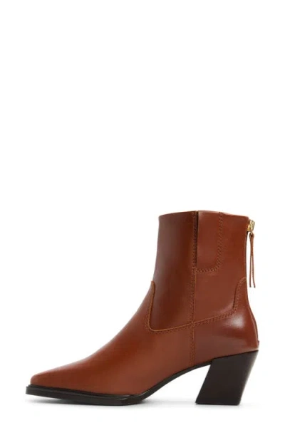 Aldo Ybiraweth Leather Bootie In Medium Brown