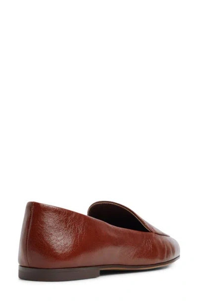Aldo Daphia Leather Loafer In Medium Brown