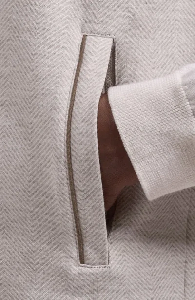 Bugatchi Full Zip Knit Vest In Neutral