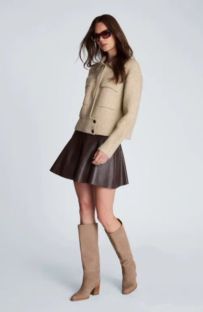 Kenneth Cole Utility Knit Jacket In Neutral