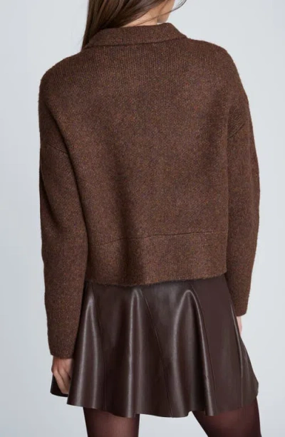 Kenneth Cole Utility Knit Jacket In Brown