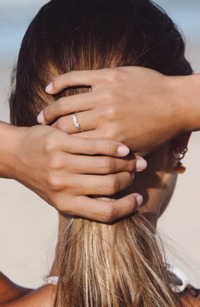 Atolea Mini Pearls Ring In Silver
