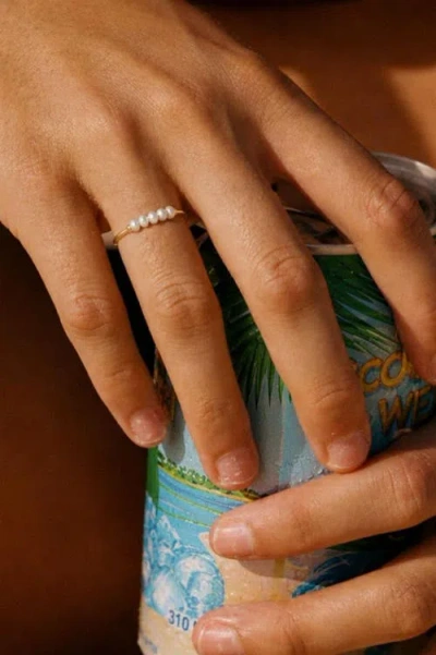 Atolea Mini Pearls Ring In Gold