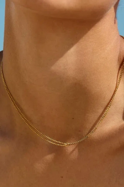Atolea Double Trouble Choker In Gold