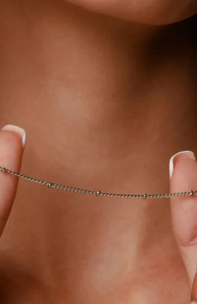 Atolea Capri Beaded Choker In Silver