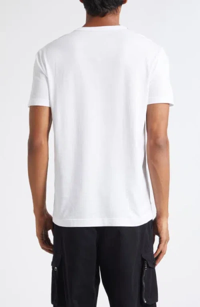 Dolce & Gabbana Heraldic Patch Short Sleeve T-shirt Size 48 In White