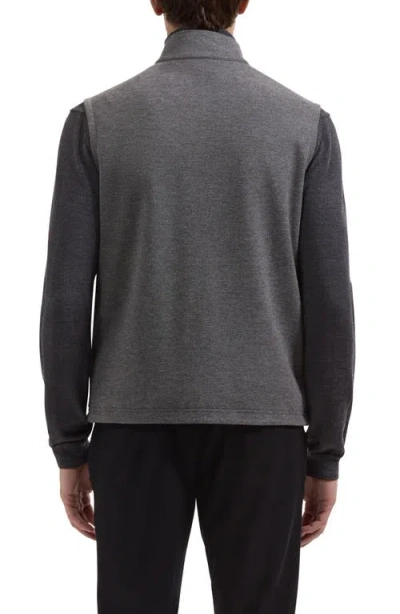 Bugatchi Reversible Knit Vest In Black